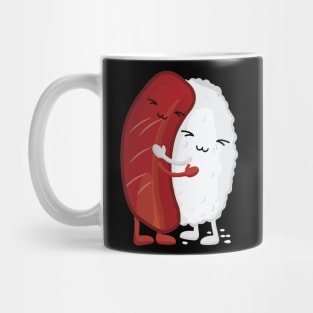 Sushi hug cute kawaii illustrative graphic Mug